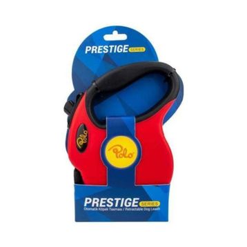 Polo Prestige M 5 m 20 kg Kırmızı Otomatik Köpek Tasması