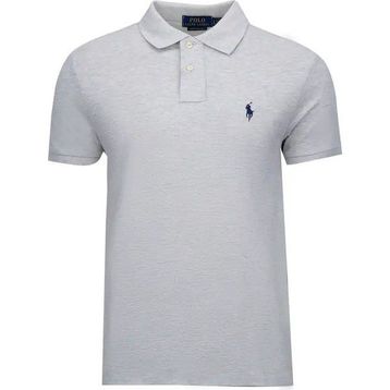 Polo Ralph Lauren 710675974076 Gri Polo Yaka Slim Fit Erkek Tişört