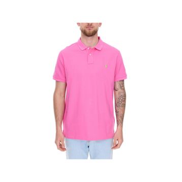 Polo Ralph Lauren 710937293033 Erkek Polo Yaka Pembe Tişört