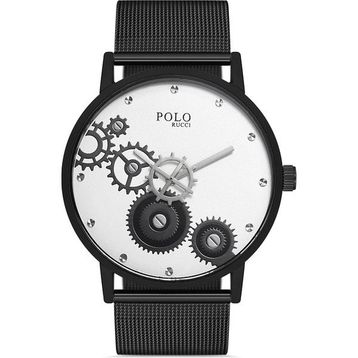 Polo Rucci 2248 Siyah Beyaz Erkek Kol Saati