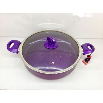 Polo Shef 24 cm Mor Granit Tencere