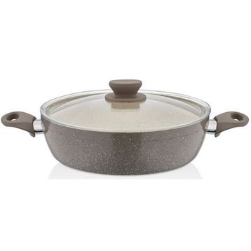 Polo Shef Panamera Granit Ezme 24 cm Basık Tencere