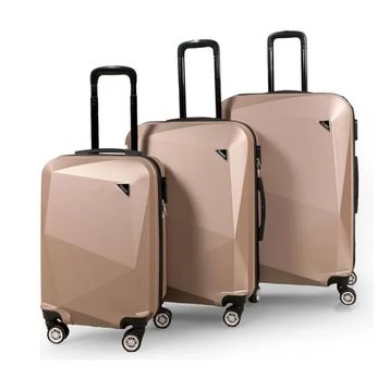 Polo Sky Elmas Gold 3'lü Valiz Bavul Seti