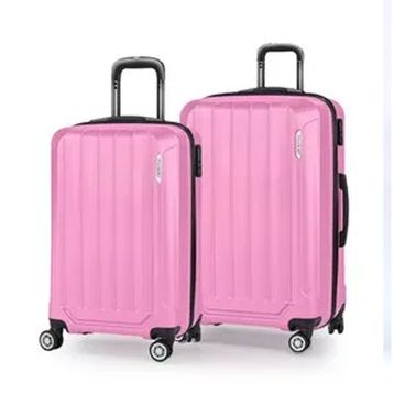 Polo Sky Spring Pembe Kabin+Orta 2'li Valiz Seti