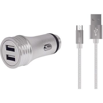 PoloSmart PSM45 50 cm 2'li Araç Şarjı Micro USB Android Şarj Kablosu