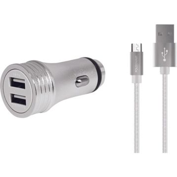 PoloSmart PSM45 50 cm 2'li Araç Şarjı Micro USB Android Şarj Kablosu