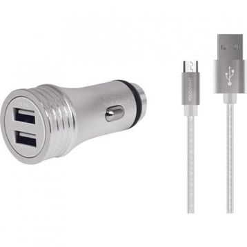 PoloSmart PSM45 50 cm 2'li Araç Şarjı Micro USB Android Şarj Kablosu
