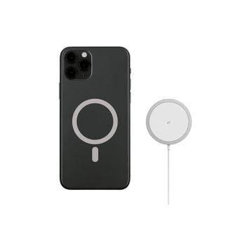 PoloSmart PSM68 Beyaz Magesafe Mıknatıslı Kablosuz Şarj Cihazı