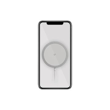 PoloSmart PSM68 Beyaz Magesafe Mıknatıslı Kablosuz Şarj Cihazı