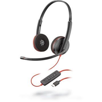 Poly Blackwire 3220 Siyah Headset Saç Bandı Kulaklık