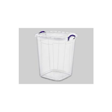 Poly Time E630 50 lt Plastik Kare Şeffaf Bakliyat Kovası