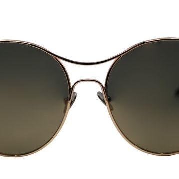 Pomellato 0034S 002 57 Gold Oval Çerçeve Kadın Güneş Gözlüğü