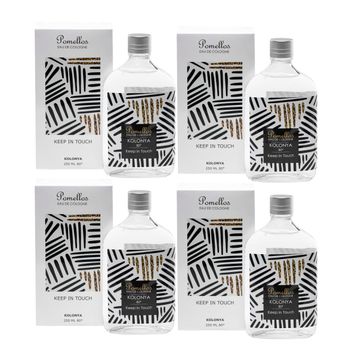 Pomellos Keep In Touch 4x250 ml Cam Şişe Kolonya