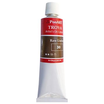 Ponart 30 Raw Umber 170 ml Troya Yağlı Boya