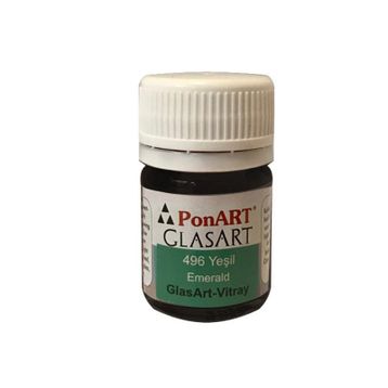 Ponart 496 GlasArt 20 ml Yeşil Vitray Boyası