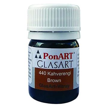 Ponart Glass Art 20 ml Kahverengi Cam Boyası