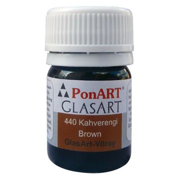 Ponart Glass Art 20 ml Kahverengi Cam Boyası