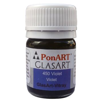 Ponart Glass Art 20 ml Violet Cam Boyası