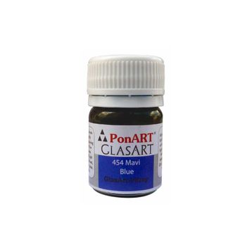 Ponart Glass Art 20 ml Vitray Mavi Cam Boyası