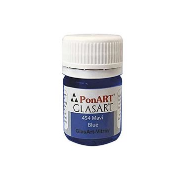 Ponart Glass Art 20 ml Vitray Mavi Cam Boyası