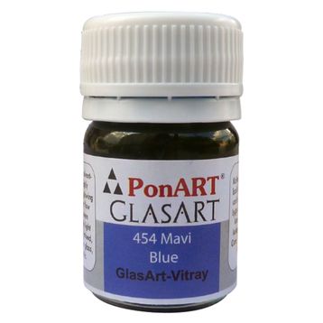 Ponart Glass Art 20 ml Vitray Mavi Cam Boyası
