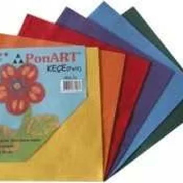 Ponart PFS-01 25x25 cm Karışık 6 Renk Renkli Keçe