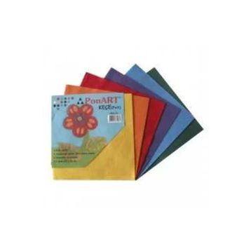 Ponart PFS-01 25x25 cm Karışık 6 Renk Renkli Keçe