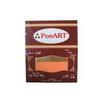Ponart PVG-1055 14x14 cm Altın Renk 25 Yaprak Varak