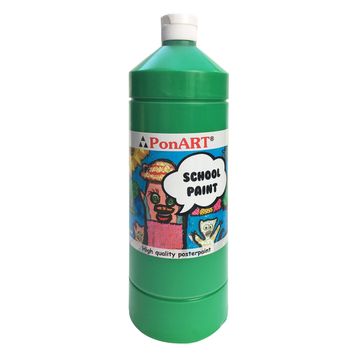 Ponart School Paint Orta Yeşil 1000 ml Akrilik Boya