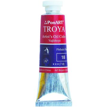 Ponart Troya 18 Phthalo Blue 37 ml Yağlı Boya