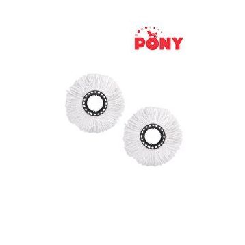 Pony 2 Adet Otomatik Temizlik Setlerine Uyumlu Mop Paspas