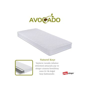 Pooly Avocado Jakarlı 90x190 cm Ortopedik Tek Kişilik Yatak