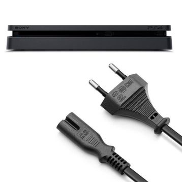 Popkonsol Ps4 Slim Güç Kablosu 1.5 m Playstation 4 Slim Kasa Uyumlu Ps4 Kablo Yedek Parça