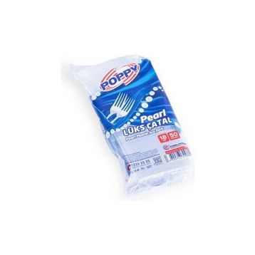Poppy 3600 Adet Lüks Plastik Çatal
