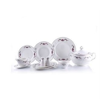 Porio Calvina 74 Parça Bonechina Ara Servisli Yemek Takımı