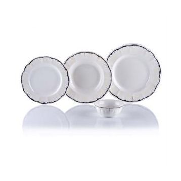 Porio Latia 74 Parça Bonechina 24 Servisli Yemek Takımı