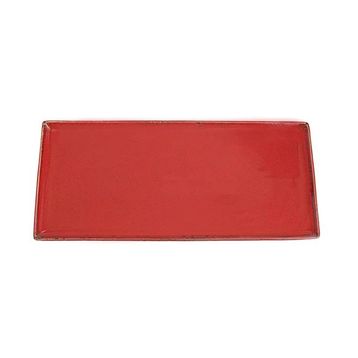 Porland 04ALM001591 Seasons Kırmızı 16x35 CM Baton Pasta Tabağı