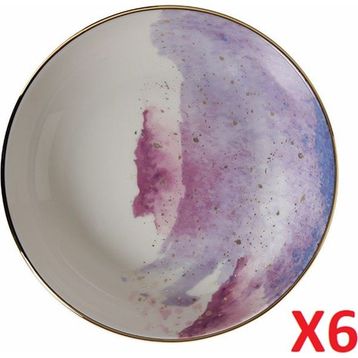 Porland 04ALM003447 17 cm 415 cc 6'lı Cosmos Desen Kase