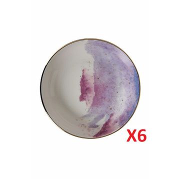 Porland 04ALM003447 17 cm 415 cc 6'lı Cosmos Desen Kase