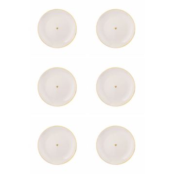 Porland 04ALM005810 Date 17 cm 6'lı Düz Tabak