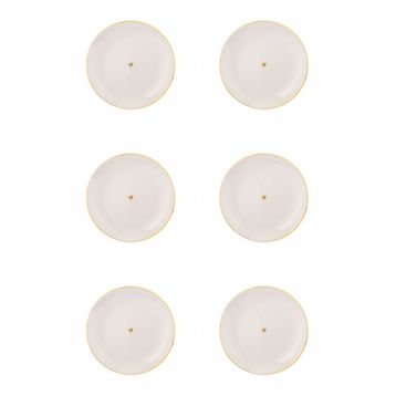 Porland 04ALM005810 Date 17 cm 6'lı Düz Tabak