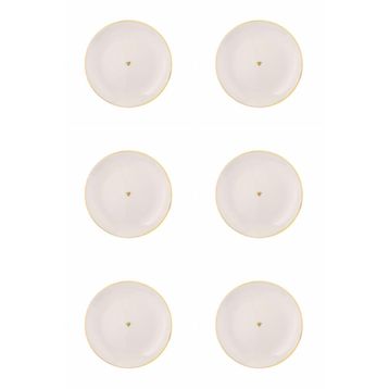 Porland 04ALM005810 Date 17 cm 6'lı Düz Tabak