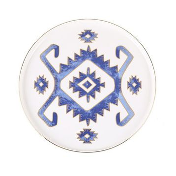 Porland 04ALM006005 6'lı 27 cm Arabesque Desen Düz Tabak