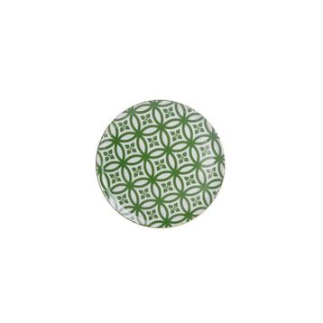 Porland 04A+P018763 Desen1 Yeşil 28 cm Morocco Düz Tabak