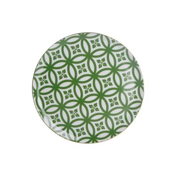 Porland 04A+P018763 Desen1 Yeşil 28 cm Morocco Düz Tabak