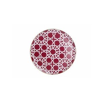 Porland 04A+P018771 Desen5 Fuşya 28 cm Morocco Düz Tabak