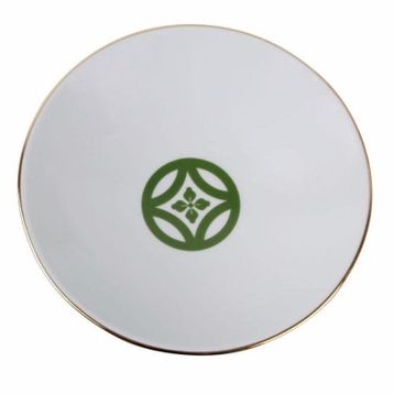 Porland 04A+P021324 20 cm Morocco Desen1 Yeşil Çukur Tabak