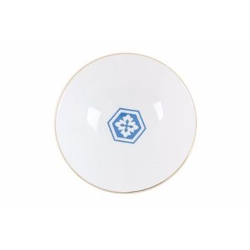 Porland 04A+P021326 20 cm Morocco Desen2 Mavi Çukur Tabak