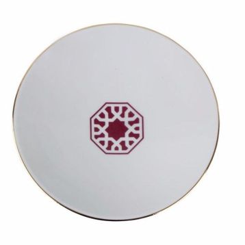 Porland 04A+P021332 20 cm Morocco Desen5 Fuşya Çukur Tabak