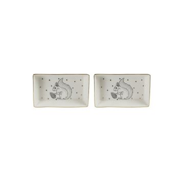 Porland 04LFH000447 2'li 13 cm Forest Kahvaltı Meze Tabağı